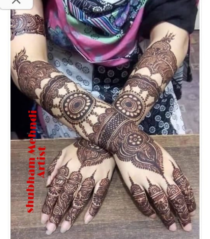 Shubham mehandi design