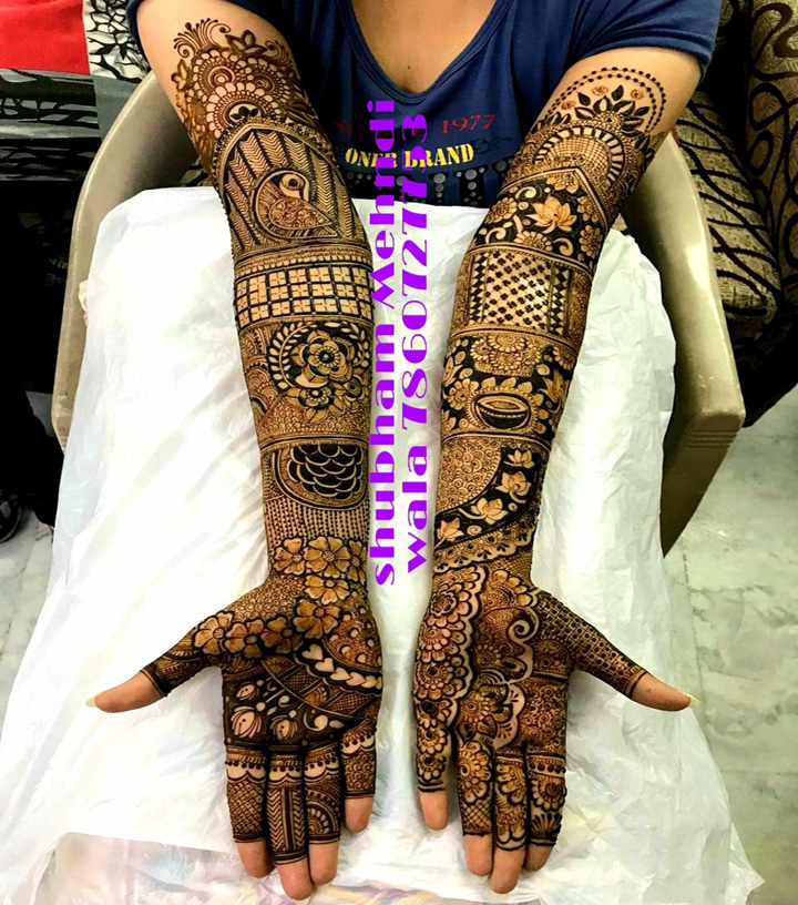 Shubham mehandi design