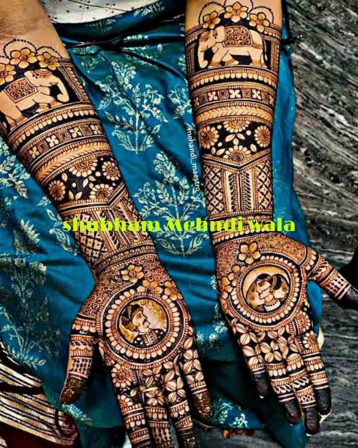 Shubham mehandi design