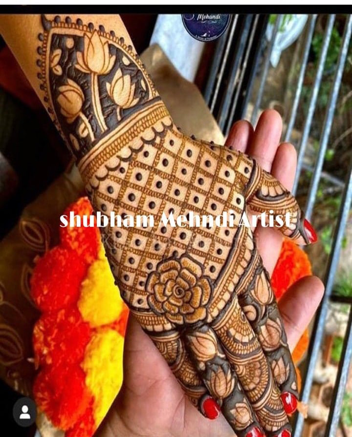 Shubham mehandi design