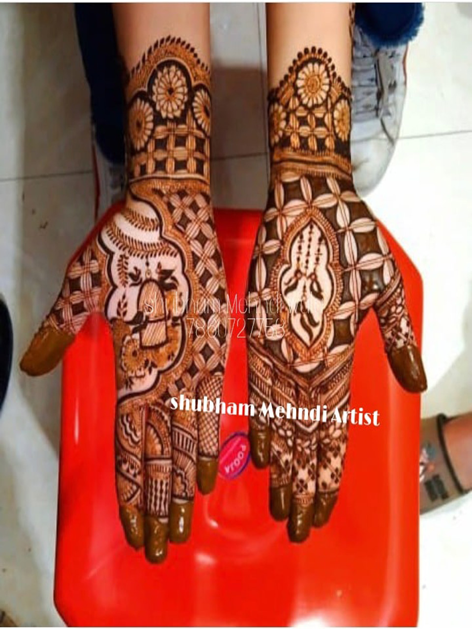 Shubham mehandi design