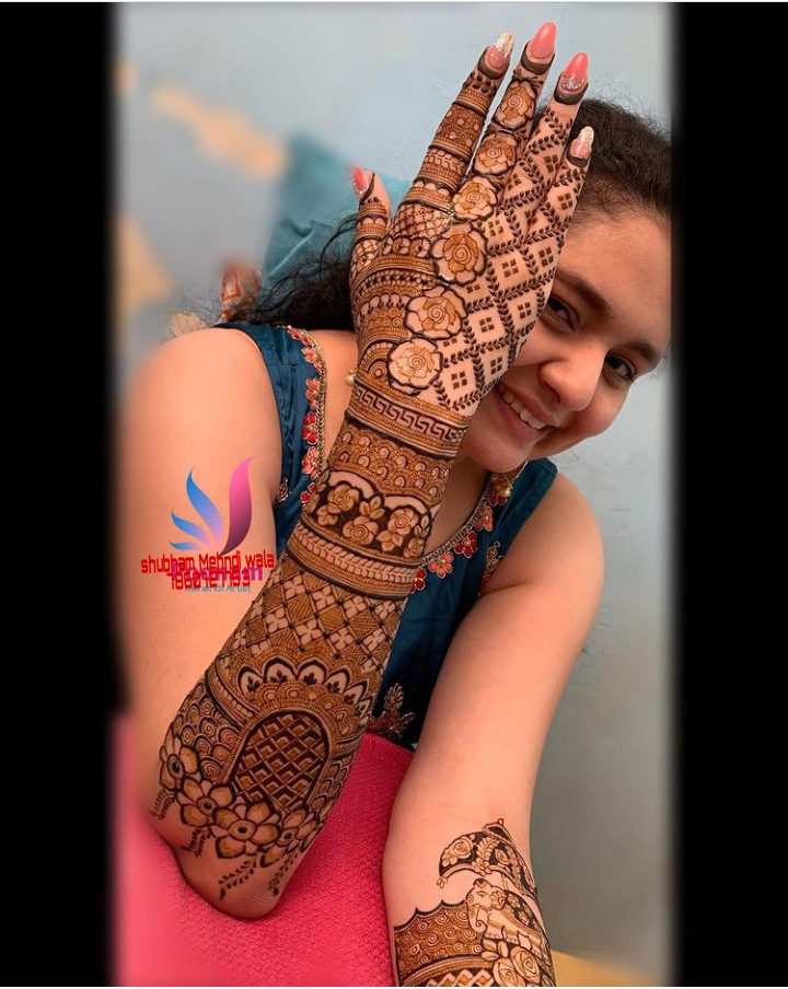 Shubham mehandi design