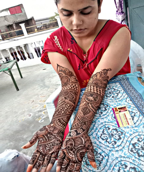 Shubham mehandi design