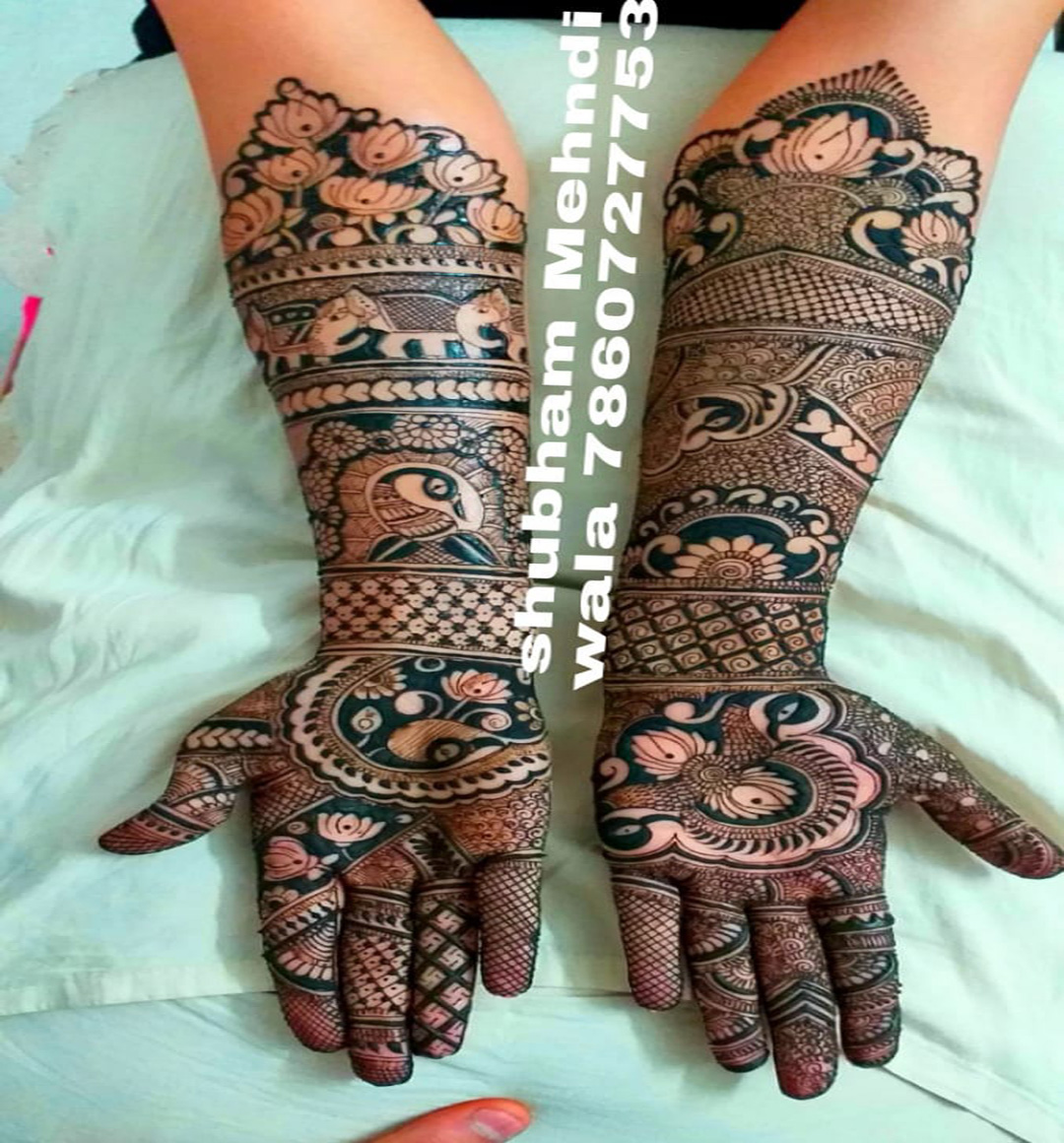 Shubham mehandi design