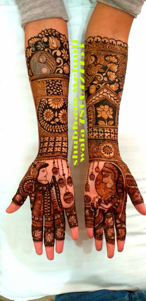 Shubham mehandi design