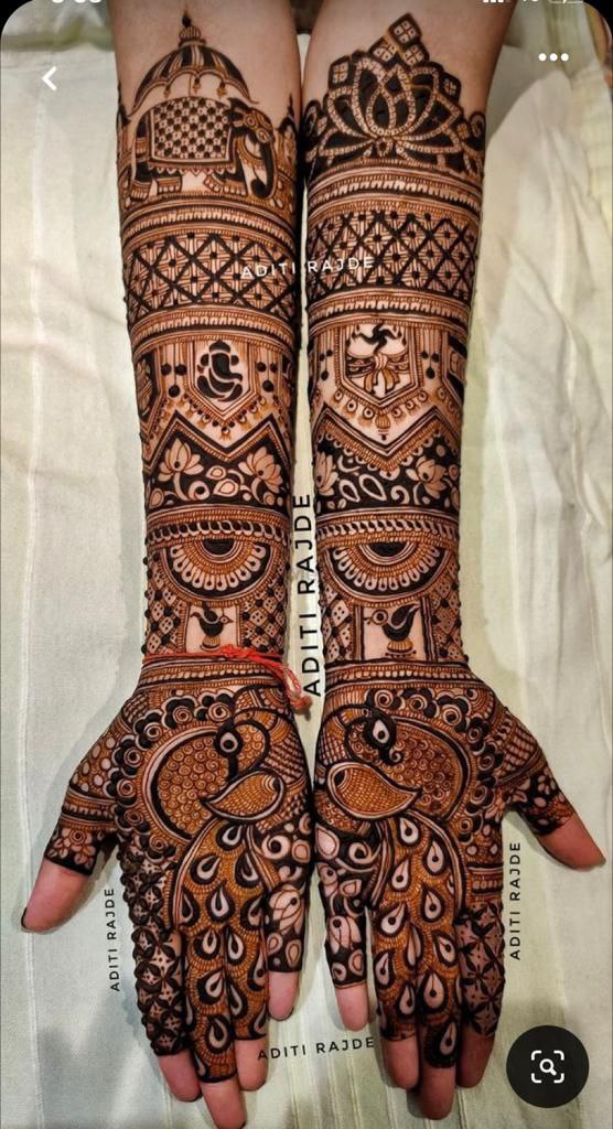 Shubham mehandi design