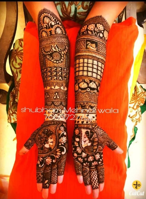 Shubham mehandi design