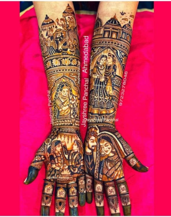 Shubham mehandi design