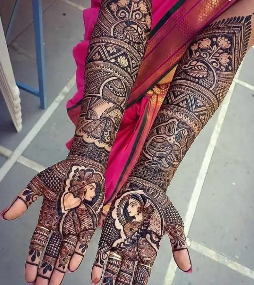 Shubham mehandi design