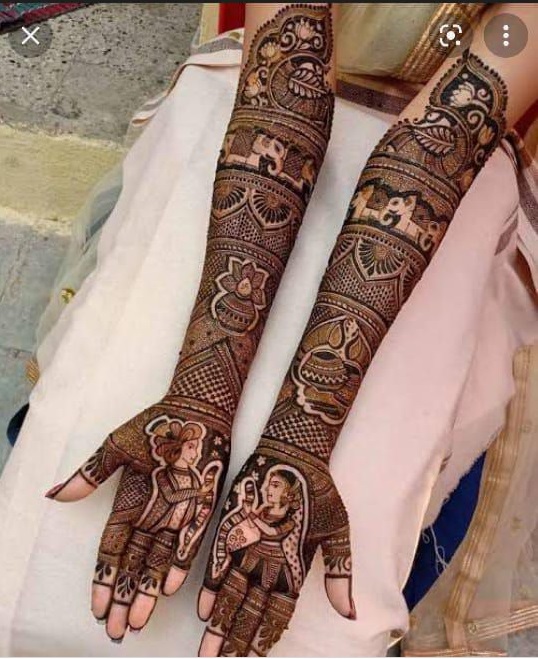 Shubham mehandi design