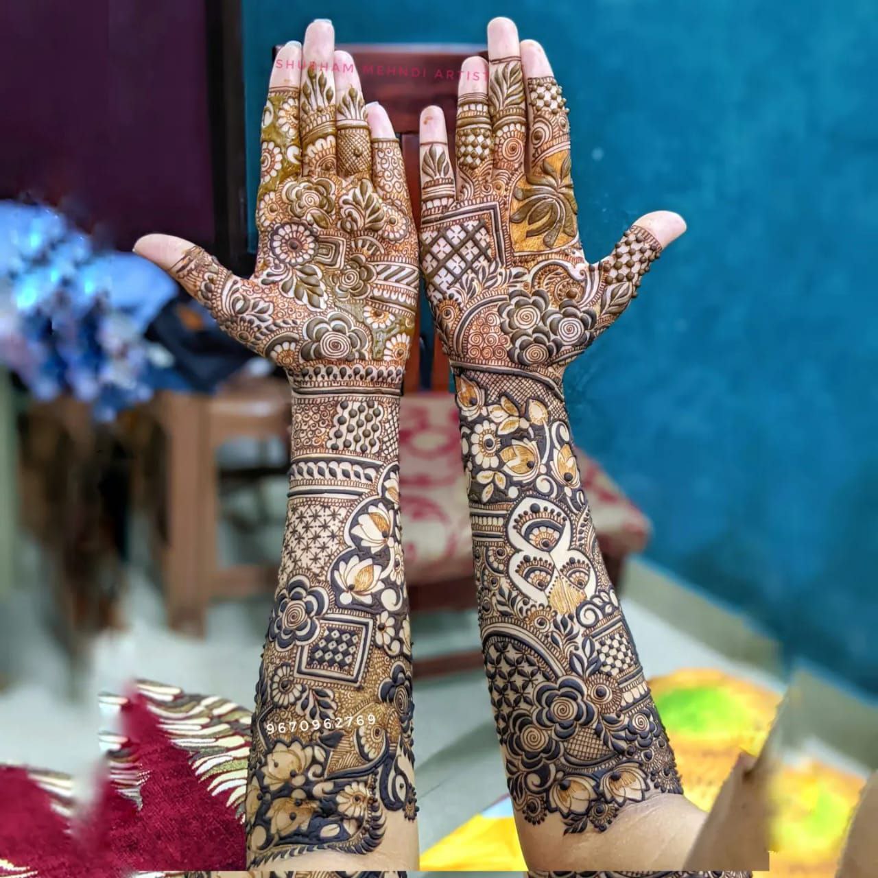 Shubham mehandi design