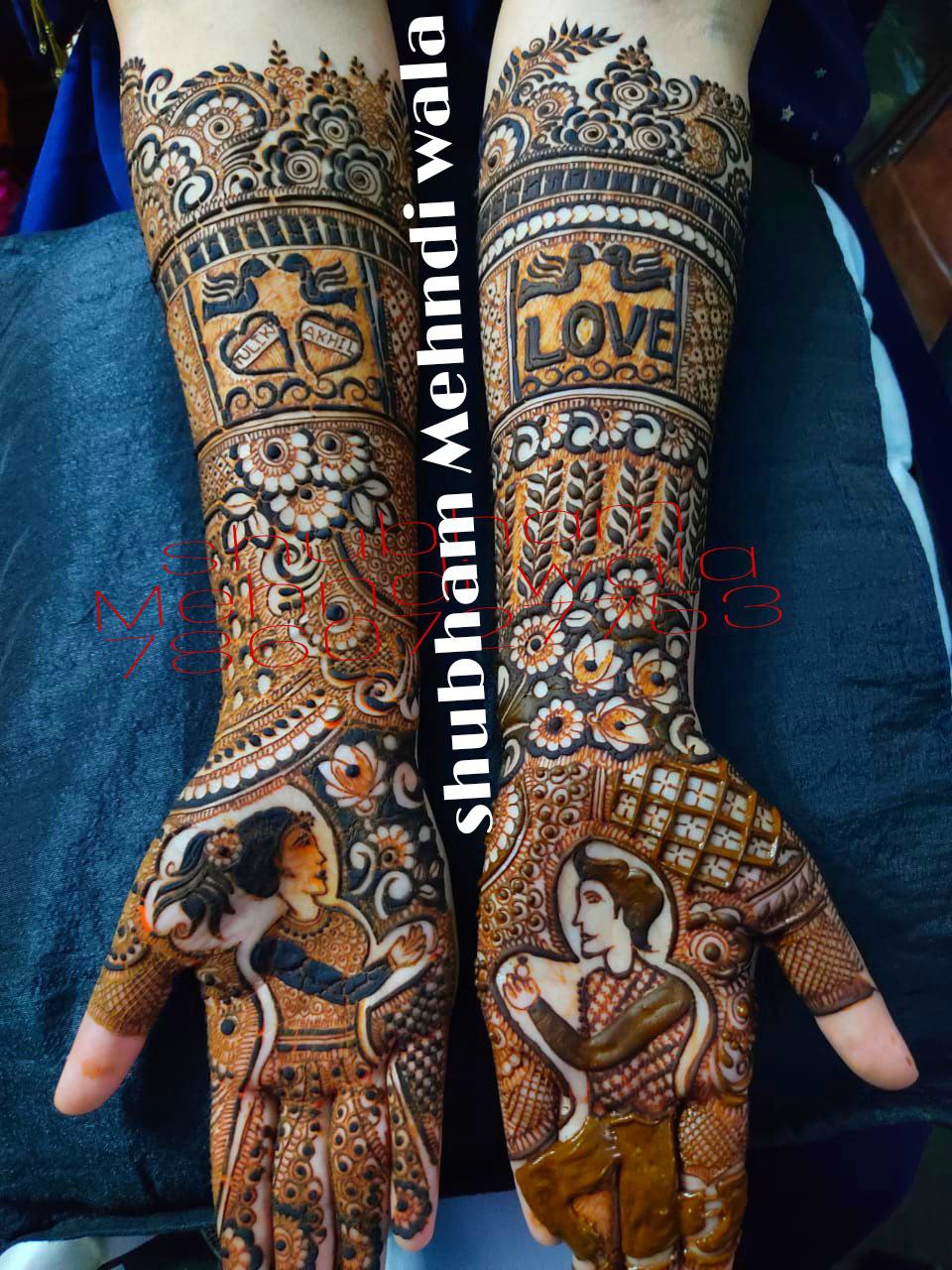 Shubham mehandi design