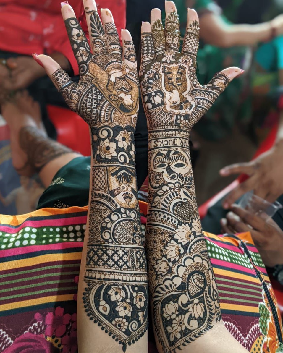 Shubham mehandi design