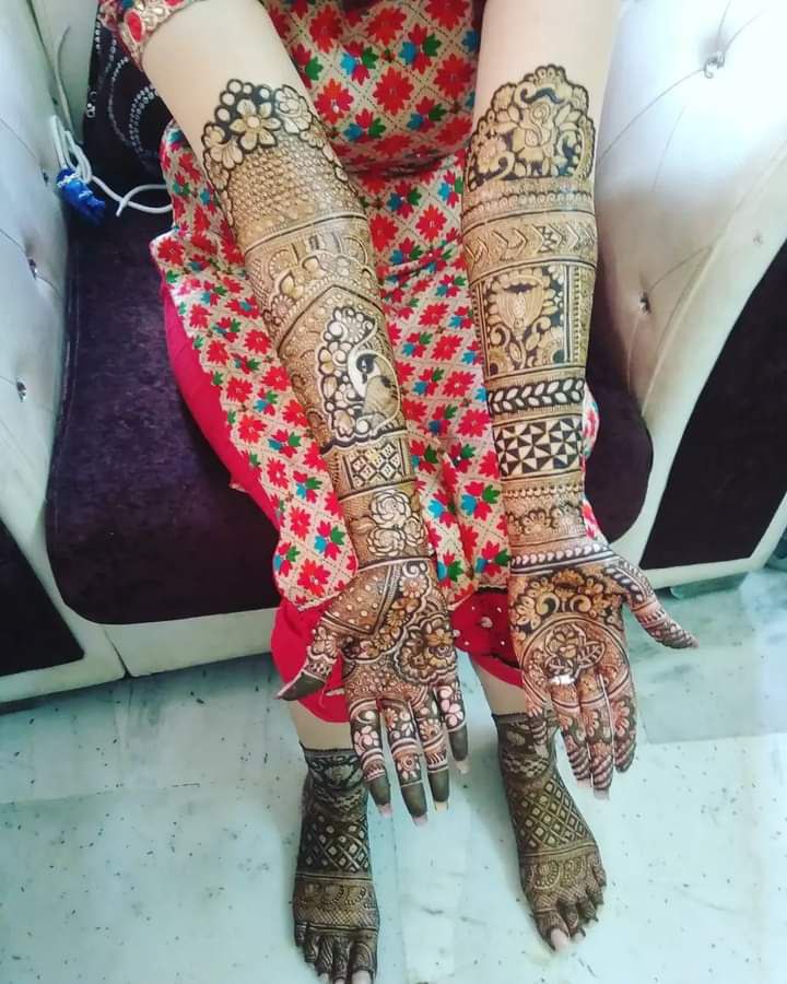 Shubham mehandi design