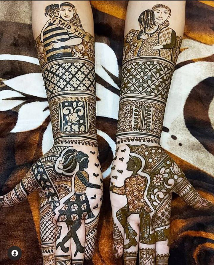 Shubham mehandi design