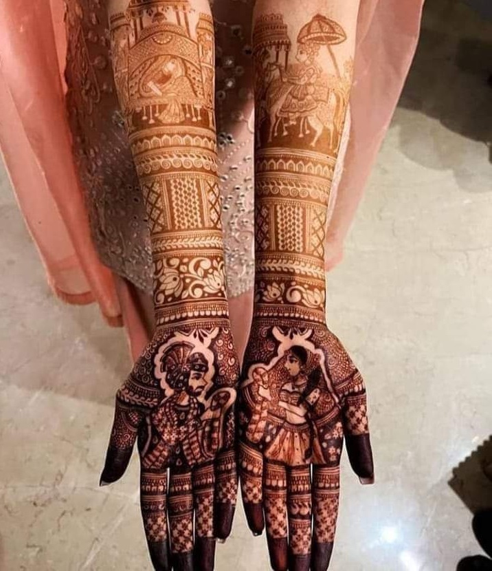 Shubham mehandi design