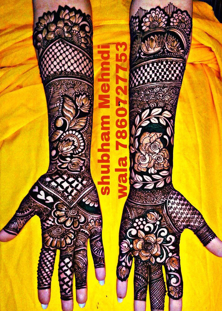 Shubham mehandi design