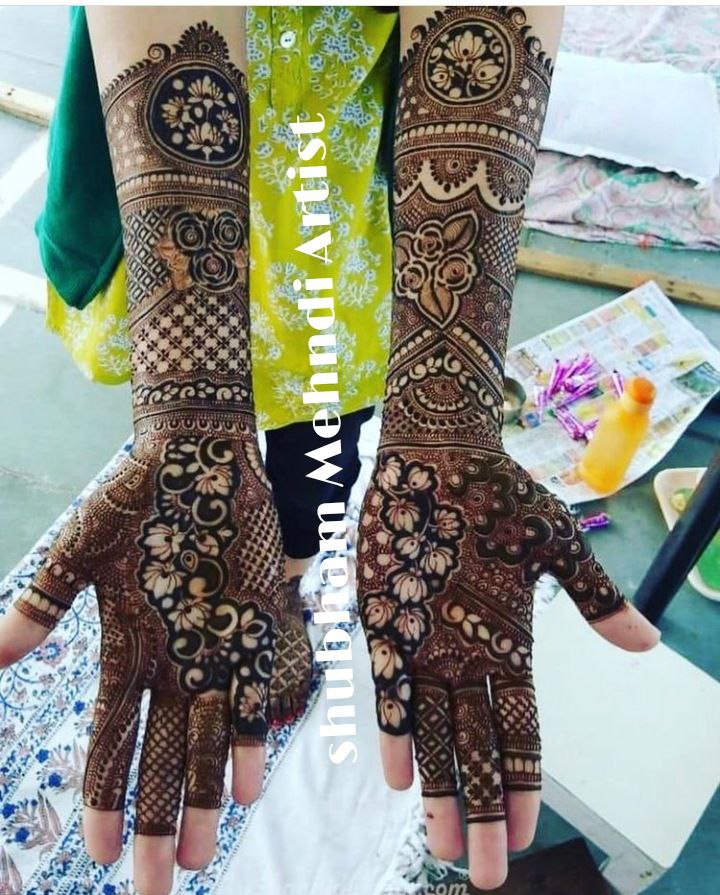 Shubham mehandi design