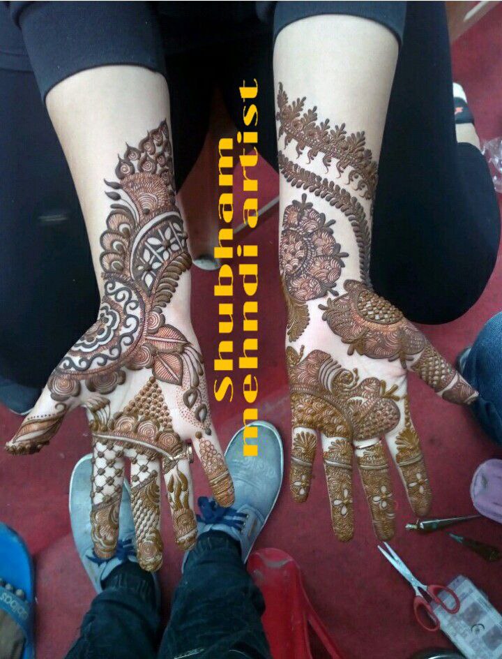 Shubham mehandi design