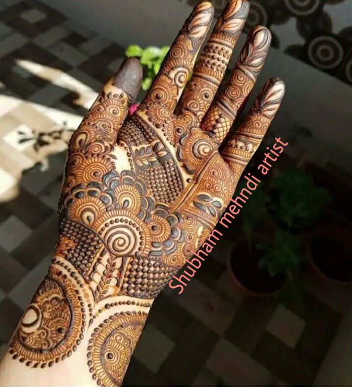 Shubham mehandi design