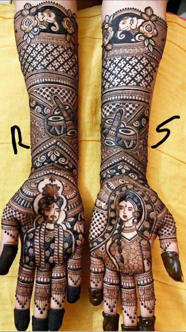 Shubham mehandi design